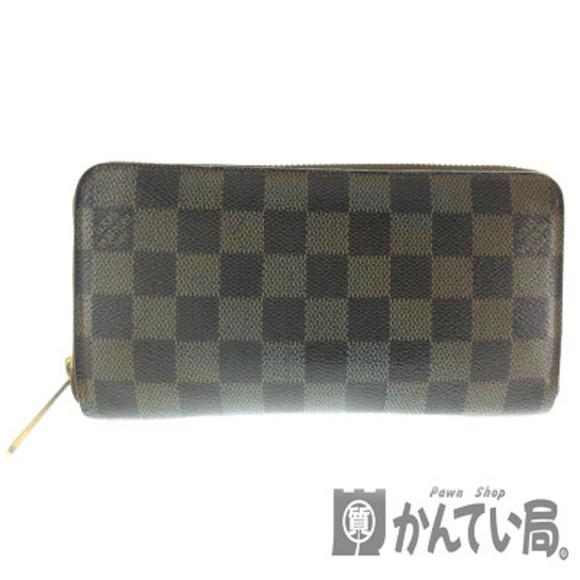 Louis Vuitton Zippy Wallet Zip Damier Canvas Ebene Brown - Picture 1 of 6